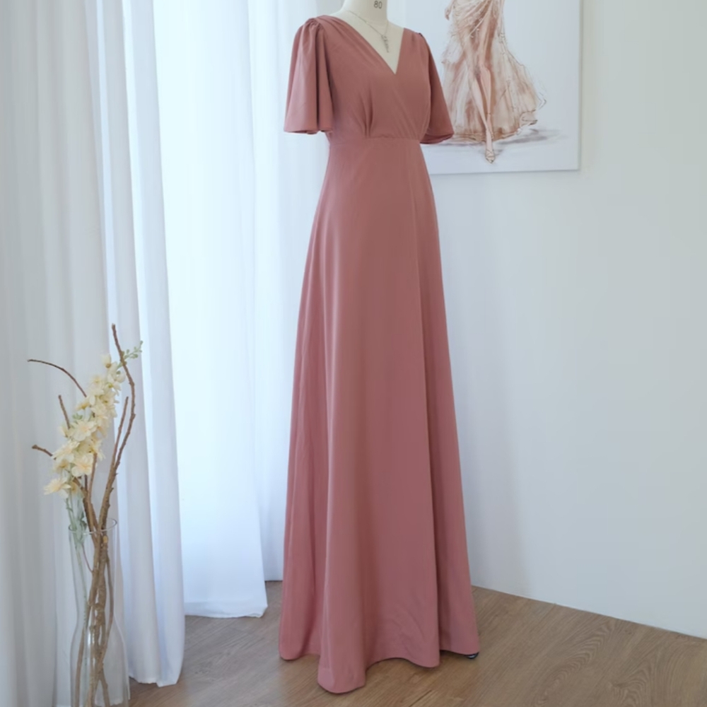 Dusty rose pink dress